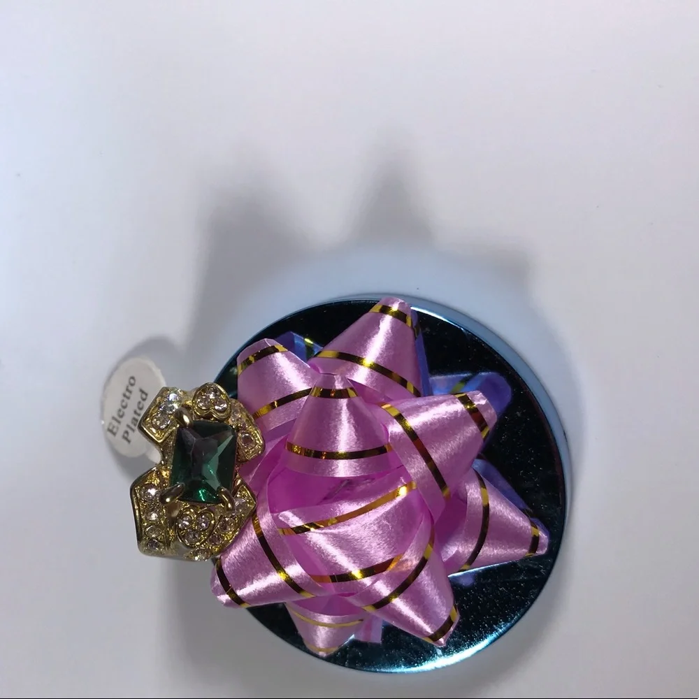 Vintage Gorgeous Big Unique Statement CZ Ring Deadstock Rare NEW Cocktail